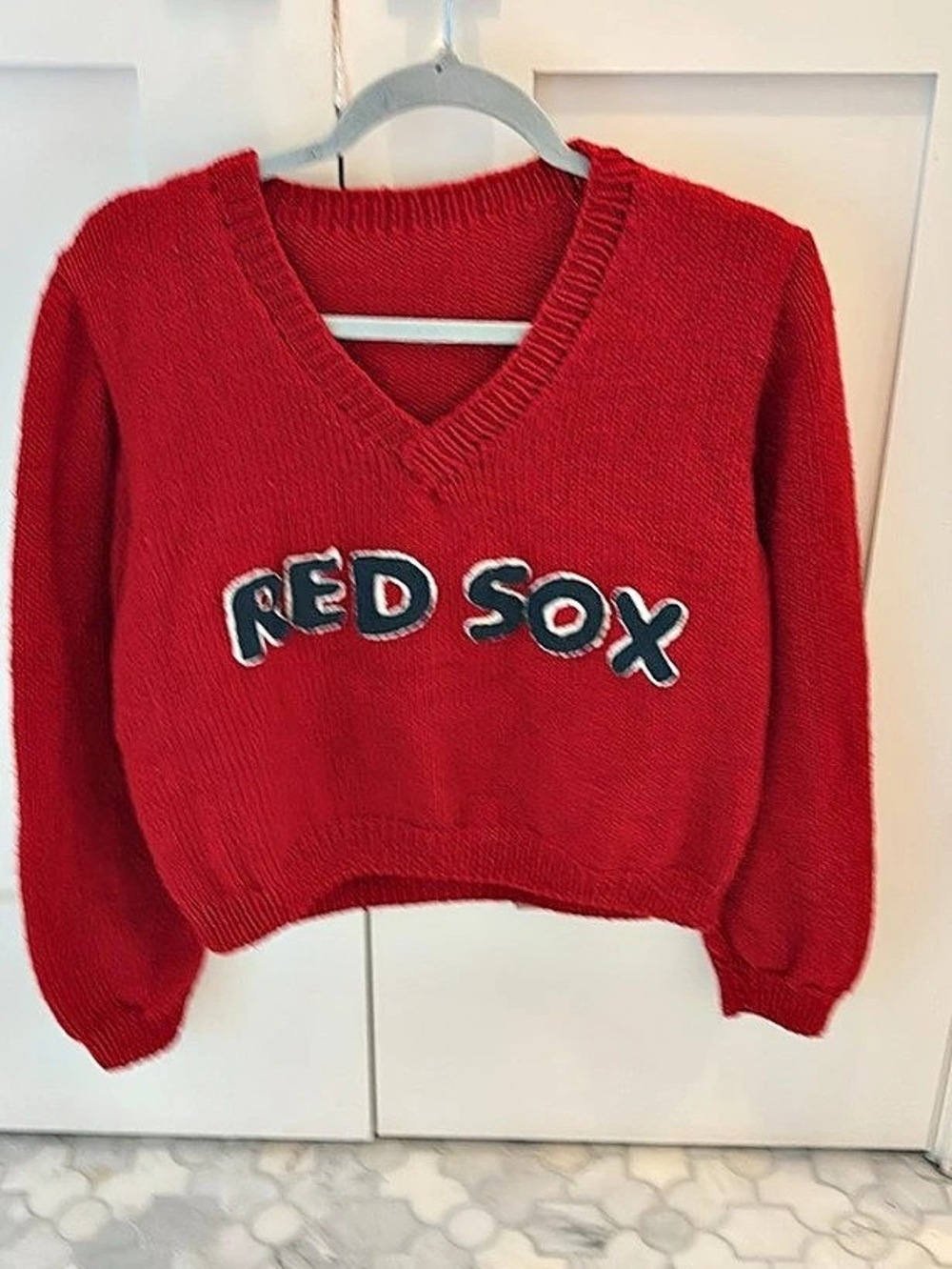 Red Sox Red V-Neck Sweater Like New